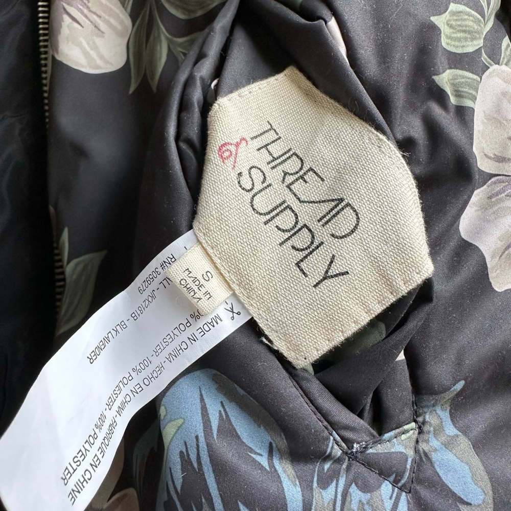 Thread & Supply Reversible Floral Bomber Jacket - Picture 8 of 8